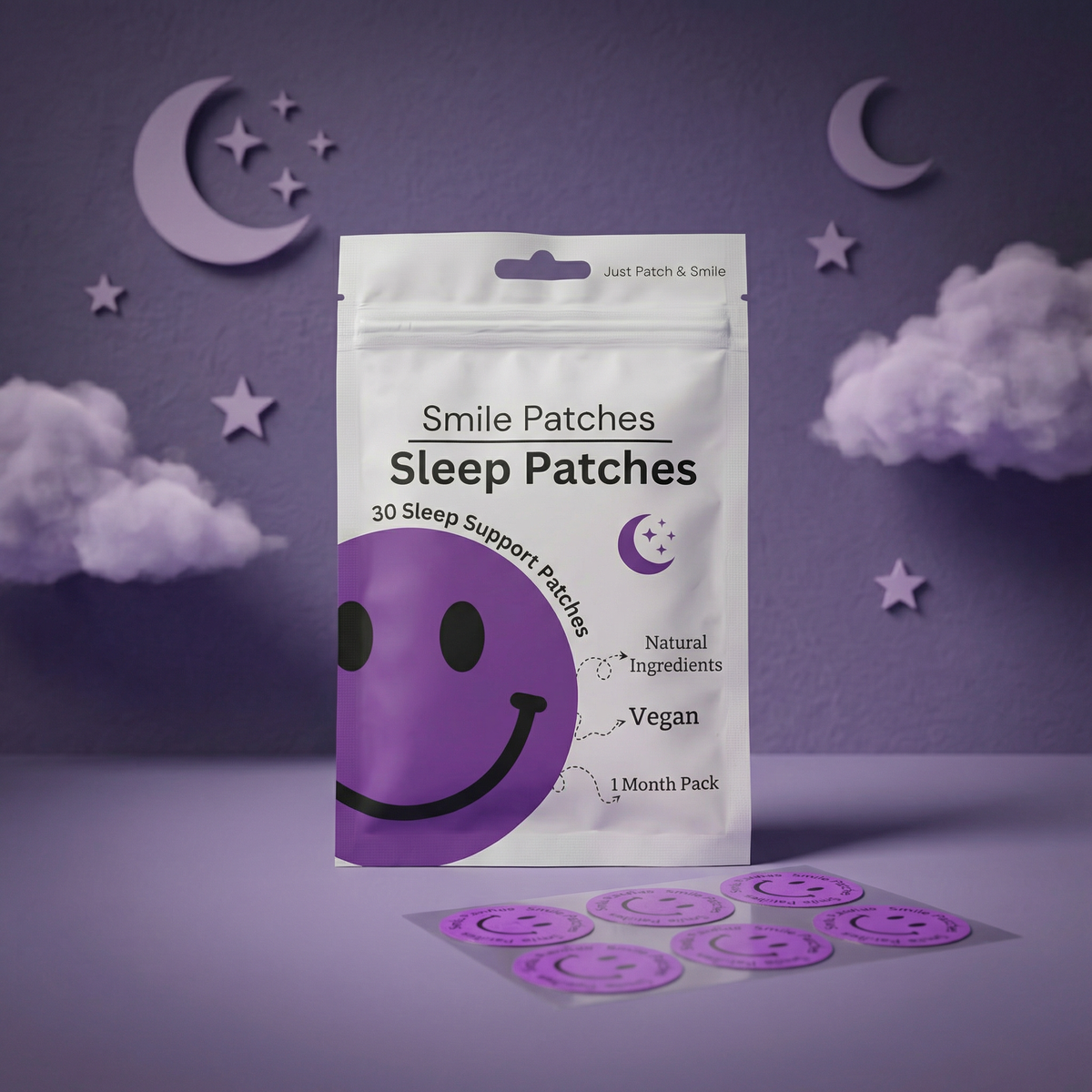 Smile Patches Schlaf-Pflaster Magnesium