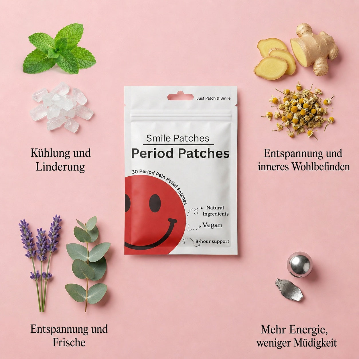Pflaster mit natürlichen Inhaltsstoffen